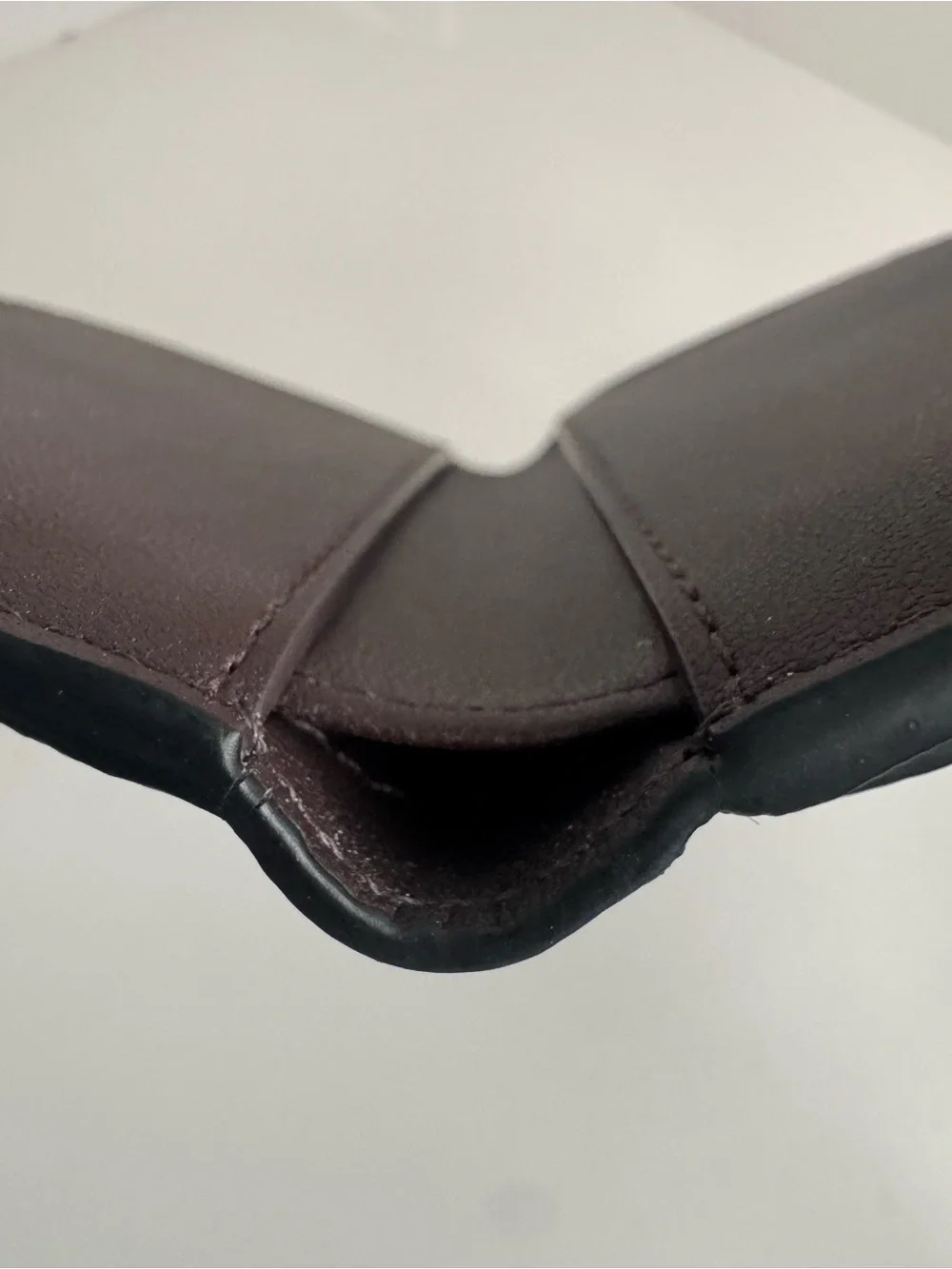 #423 Coach Wyn Crossgrain Leather Trifold Compact Wallet